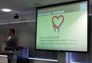 Kieran O'Shea talking about Heartbleed