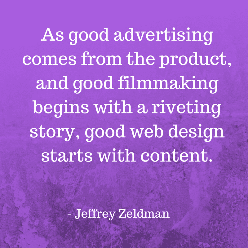 Quote from Jeffrey Zeldman