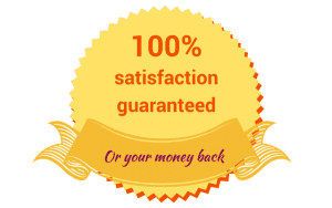 100% satisfaction guaranteed or your money back