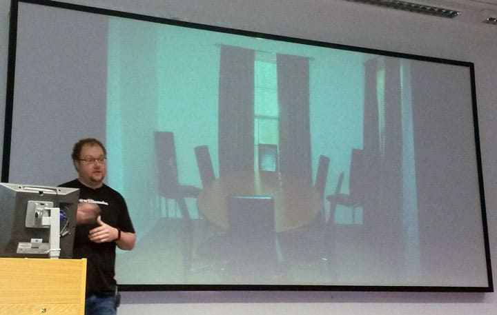 Brad Williams showing us Web Dev Studios' first office