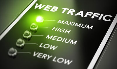 Web traffic very low to maximum