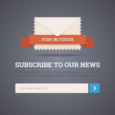 Newsletter subscription form