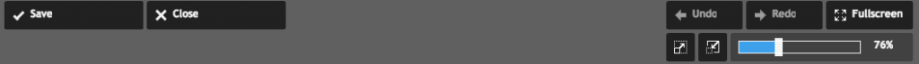 Pixlr Express - save, close, zoom & fullscreen  selectors