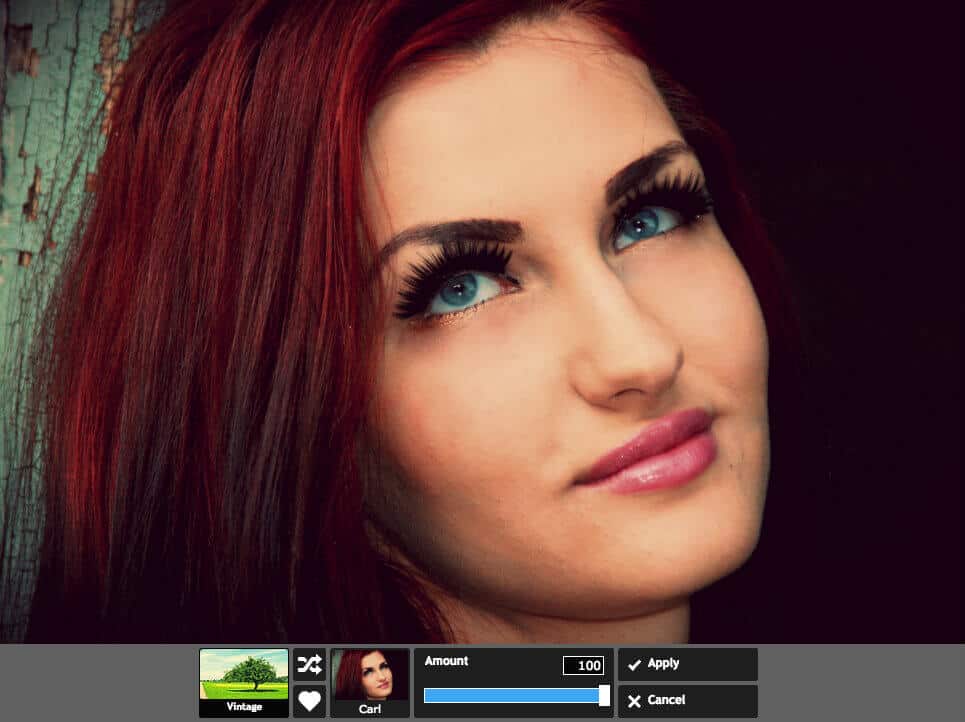 The Vintage > Carl Effect in Pixlr Express