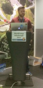 Jason Agnew at WordCamp Edinburgh 2015