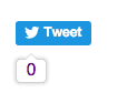 Twitter share button with count