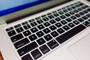 Keyboard on a Macbook
