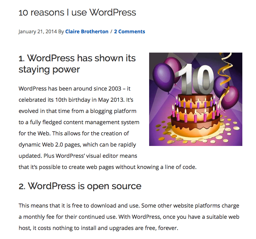 10 Reasons I Use WordPress