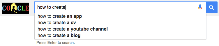 Google auto-suggest