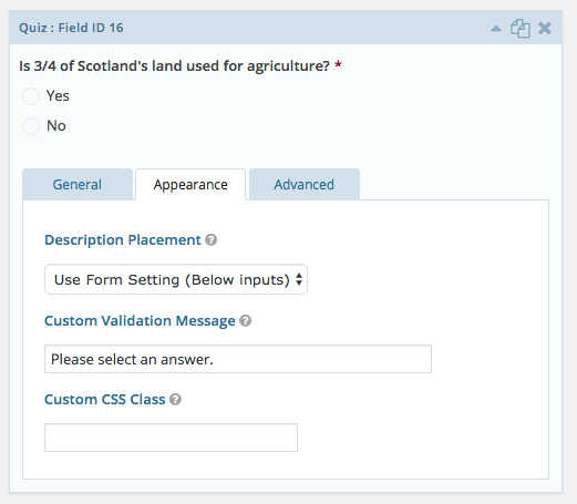 Set a Custom Validation Message in Gravity Forms