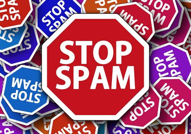 Stop Spam array of stop signs