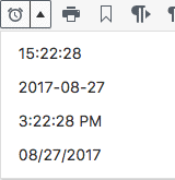 Insert Date/Time formats