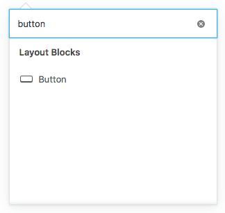 Gutenberg search for a button block