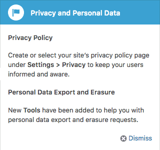 Privacy and Personal Data highlight box