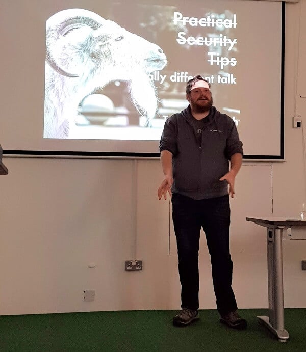 Tim Nash presents Practical Security Tips at the WordPress Edinburgh Meetup