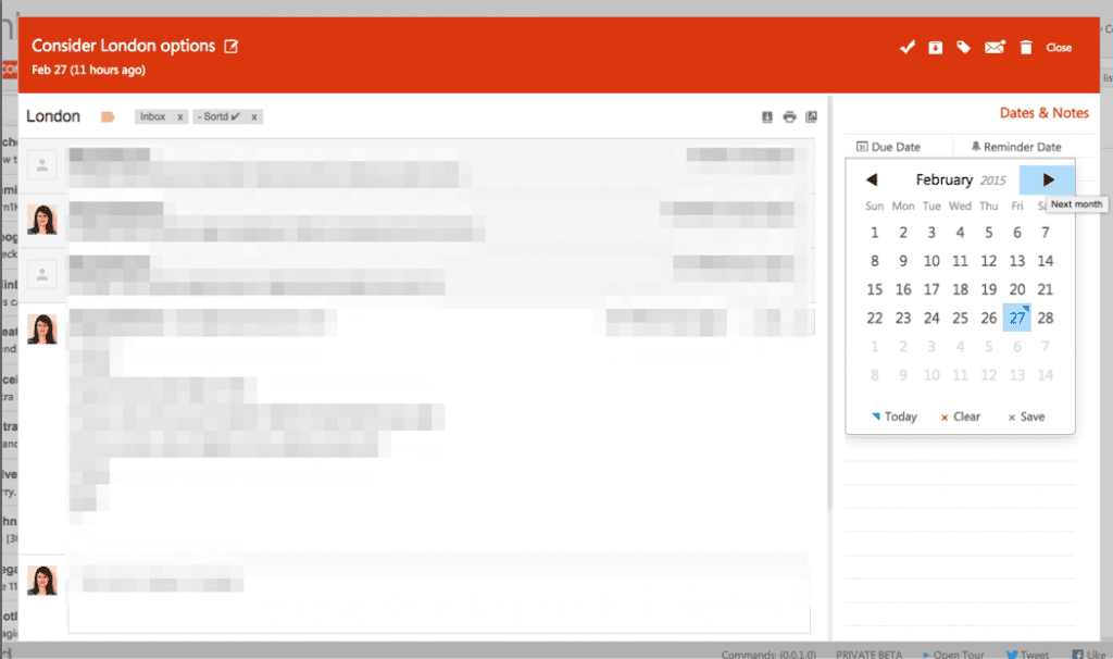 Sortd Email preview pane