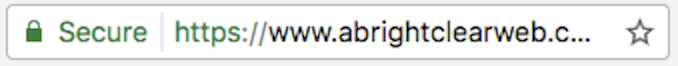  A Bright Clear Web - HTTPS in address bar