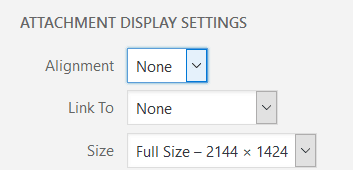 Attachment Display Settings