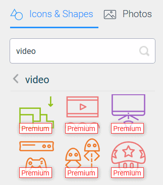Some Premium video vector icons