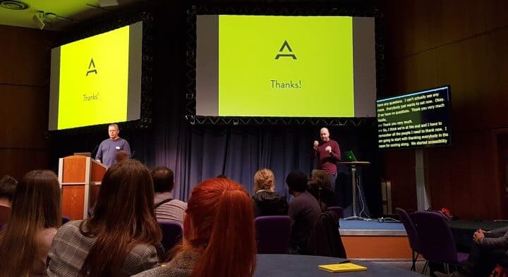 Thanks from Accessibility Scotland 2018