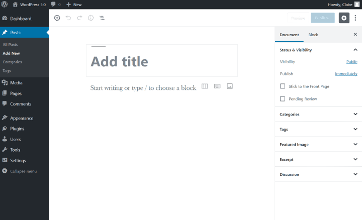 WordPress Block Editor - Latest Posts Block 