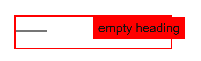 An empty heading