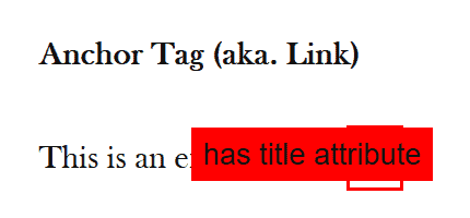A link with a title attribute