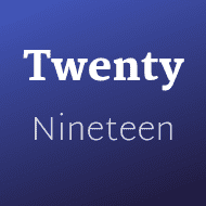 Twenty Nineteen square logo as uploaded