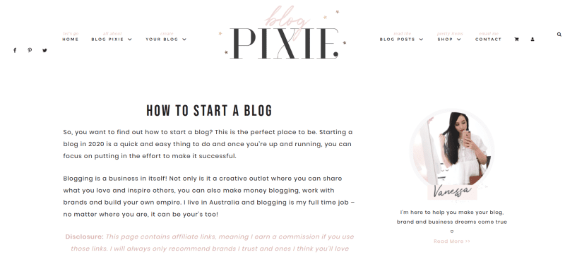 How to Start a Blog by Blog Pixie