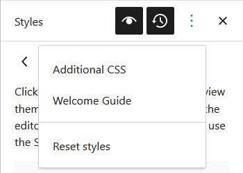 Additional CSS and Reset styles