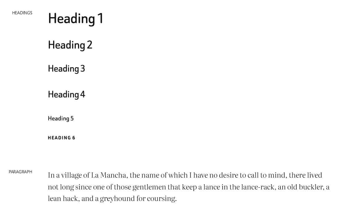 Heading block using Beiruti and Paragraph block using Literata typography