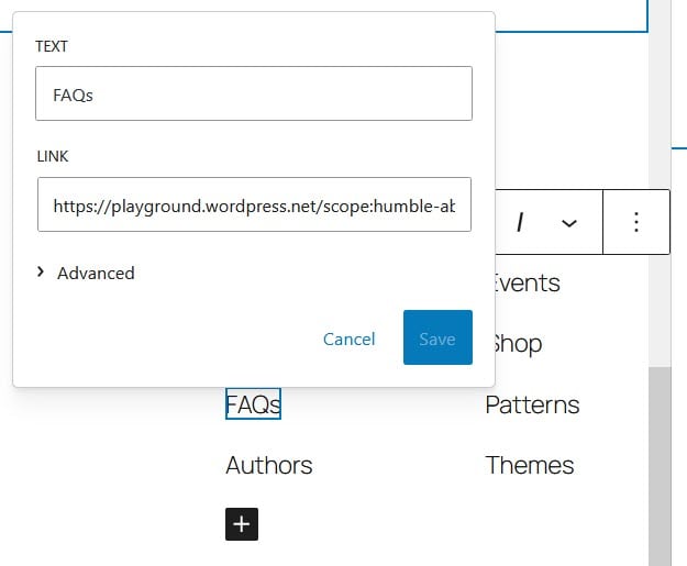 Change the link text or URL