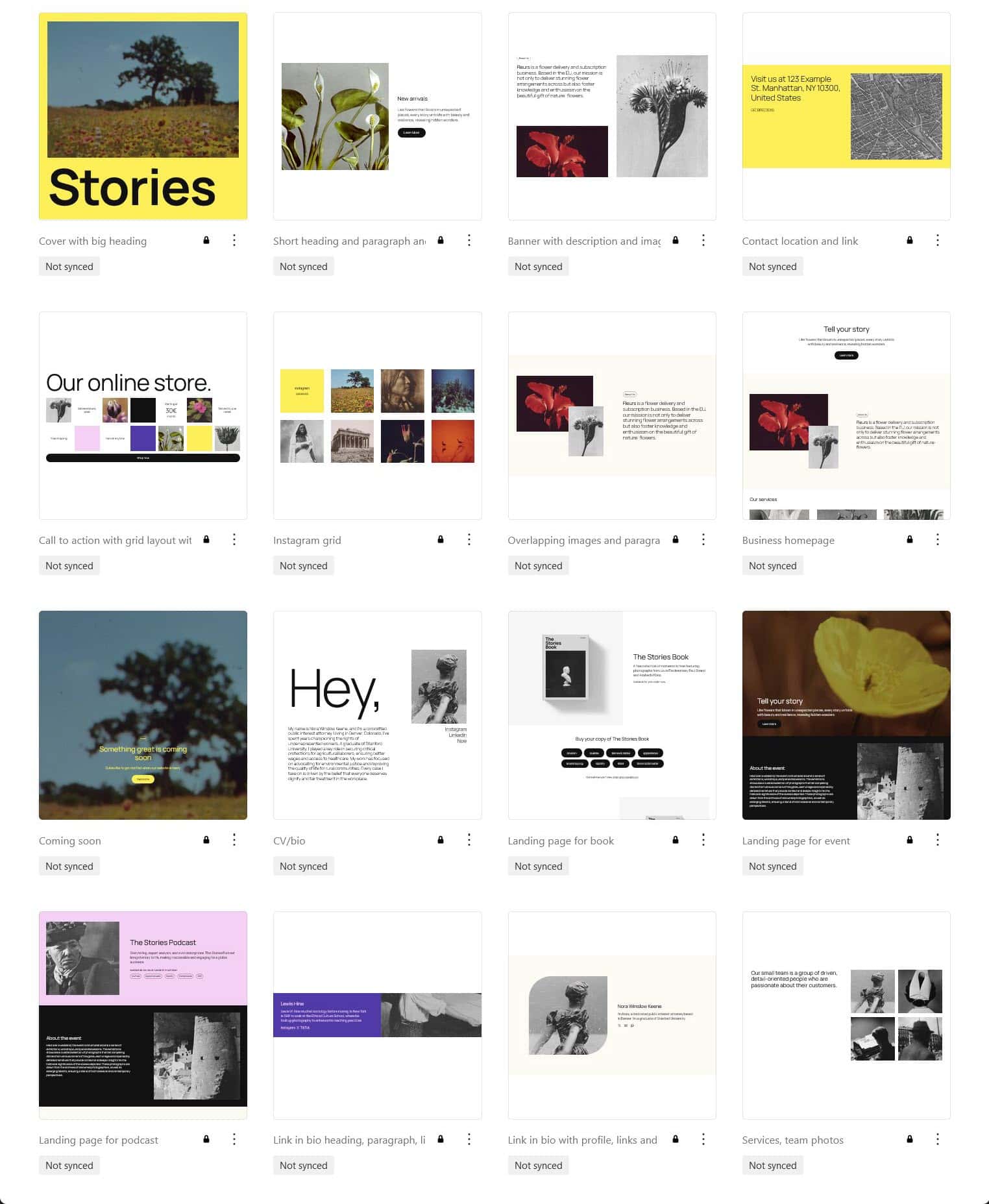 Twenty Twenty-Five Featured patterns