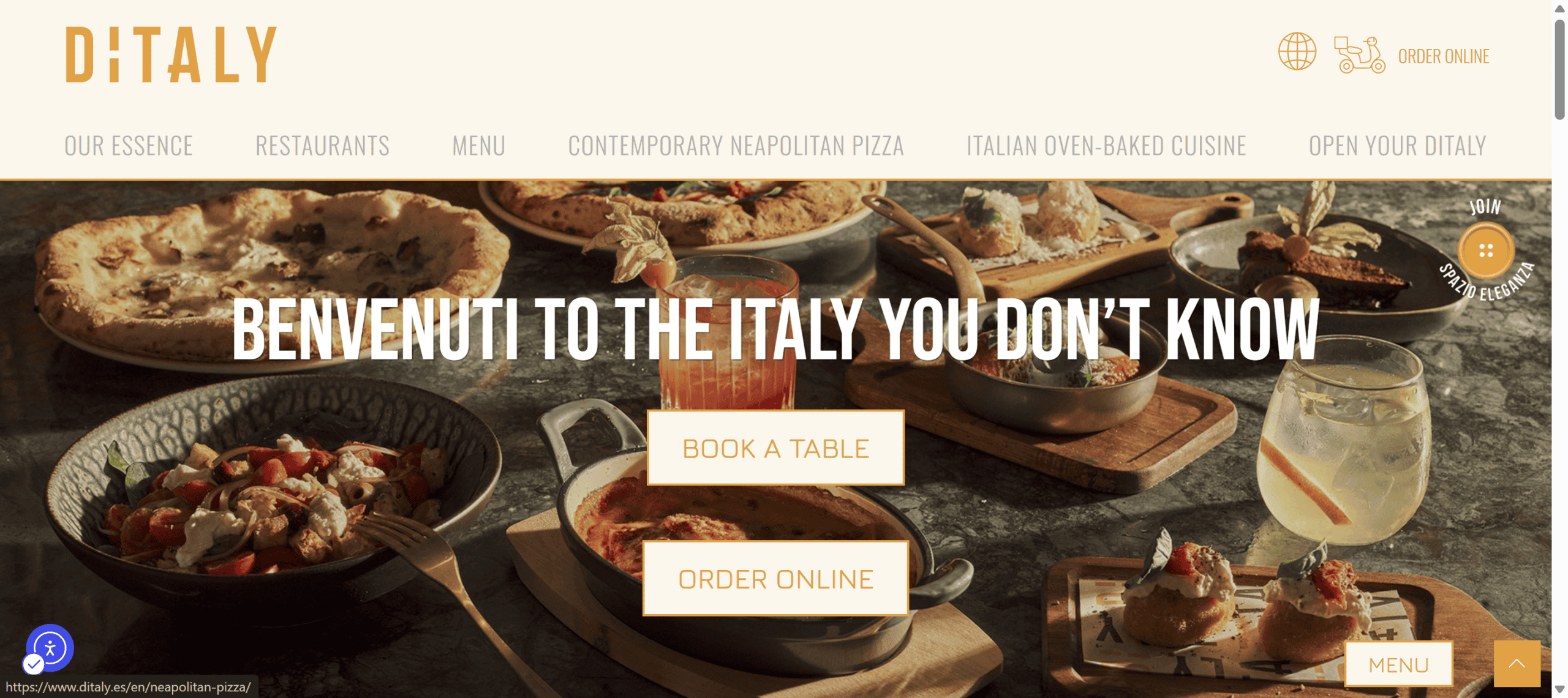 Ditaly.com - the focus is on neapolitan pizza but there is no clear visual indicator